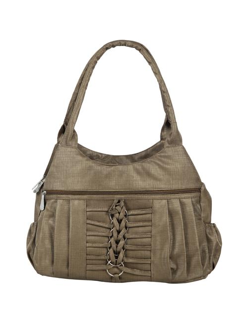 brown leatherette (pu) regular handbag - 15737094 - Standard Image - 1