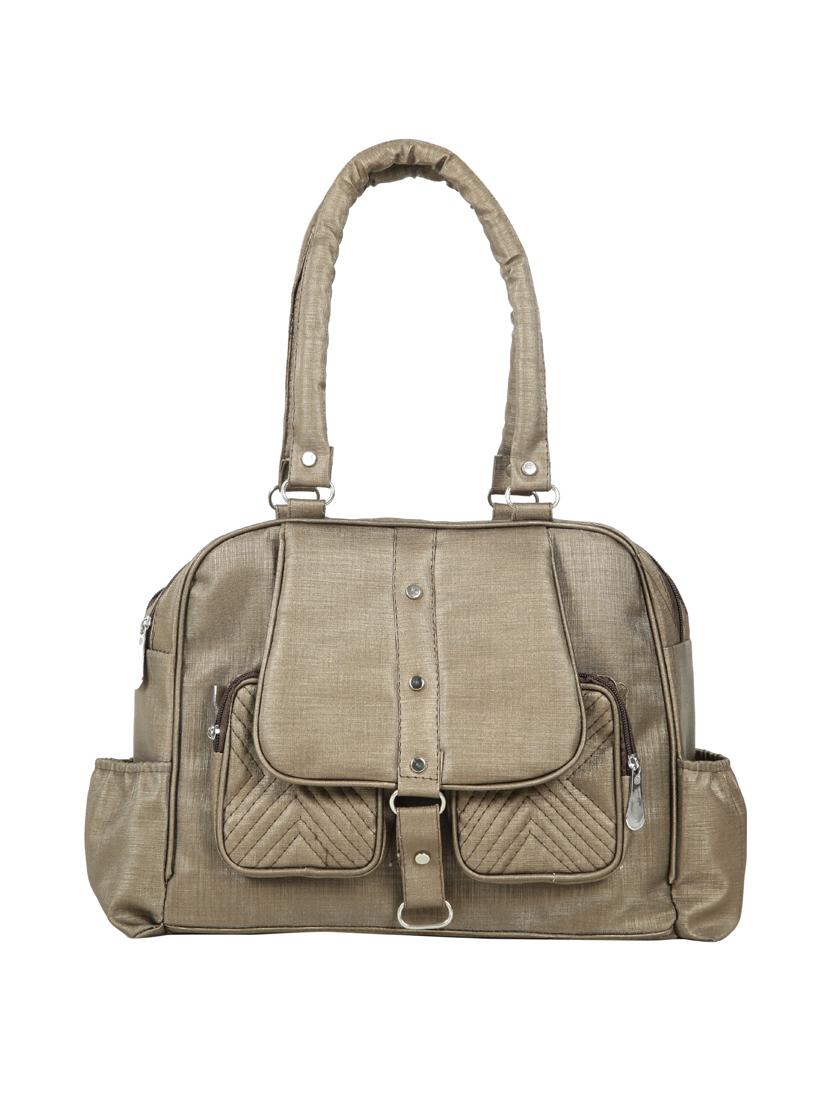 brown leatherette (pu) regular handbag - 15737098 - Zoom Image - 1