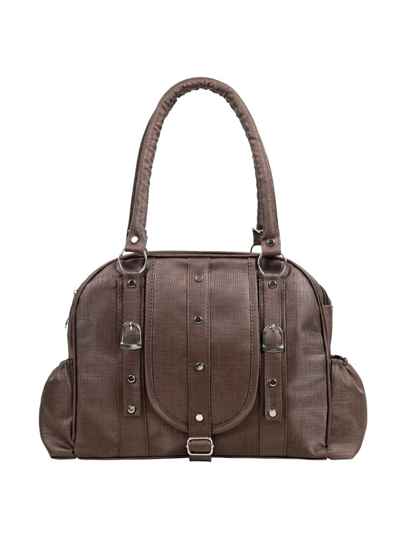 brown leatherette (pu) regular handbag - 15737105 - Zoom Image - 1