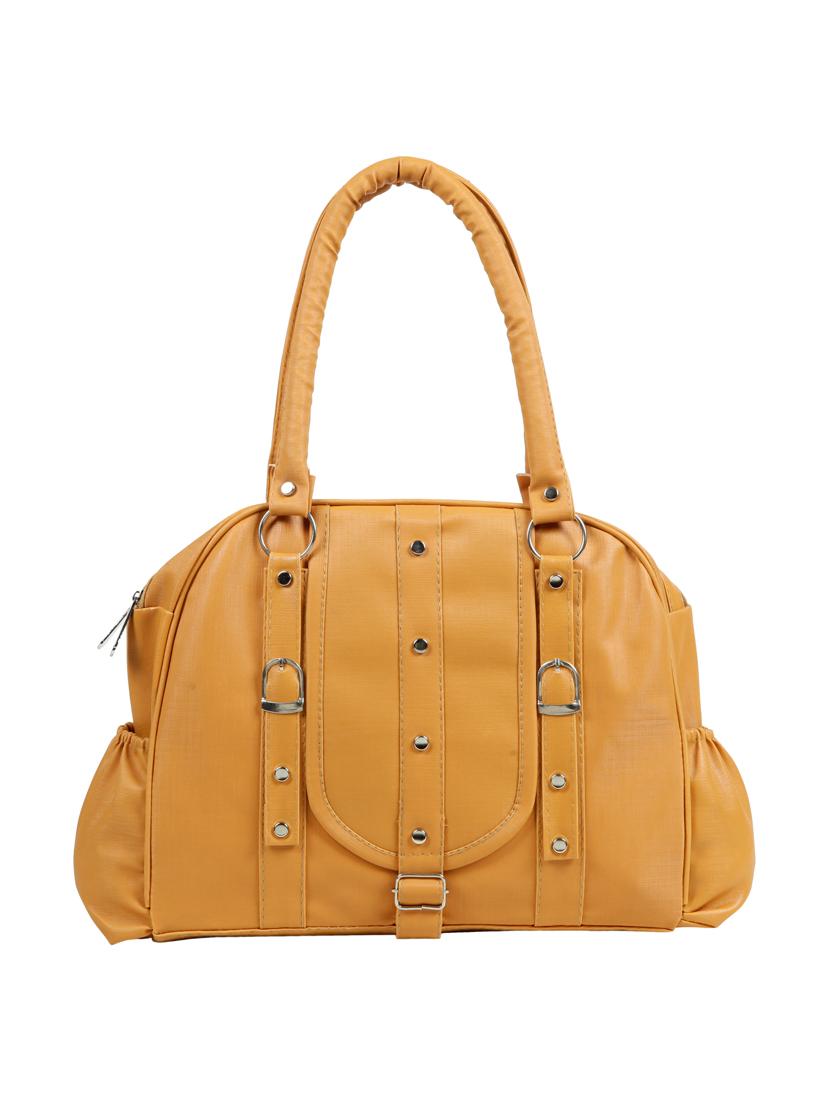 yellow leatherette (pu) regular handbag - 15737106 - Zoom Image - 1
