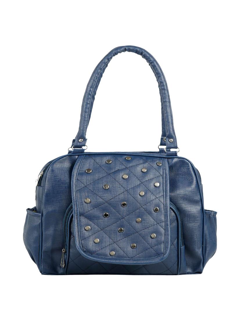 blue leatherette (pu) regular handbag - 15737107 - Zoom Image - 1