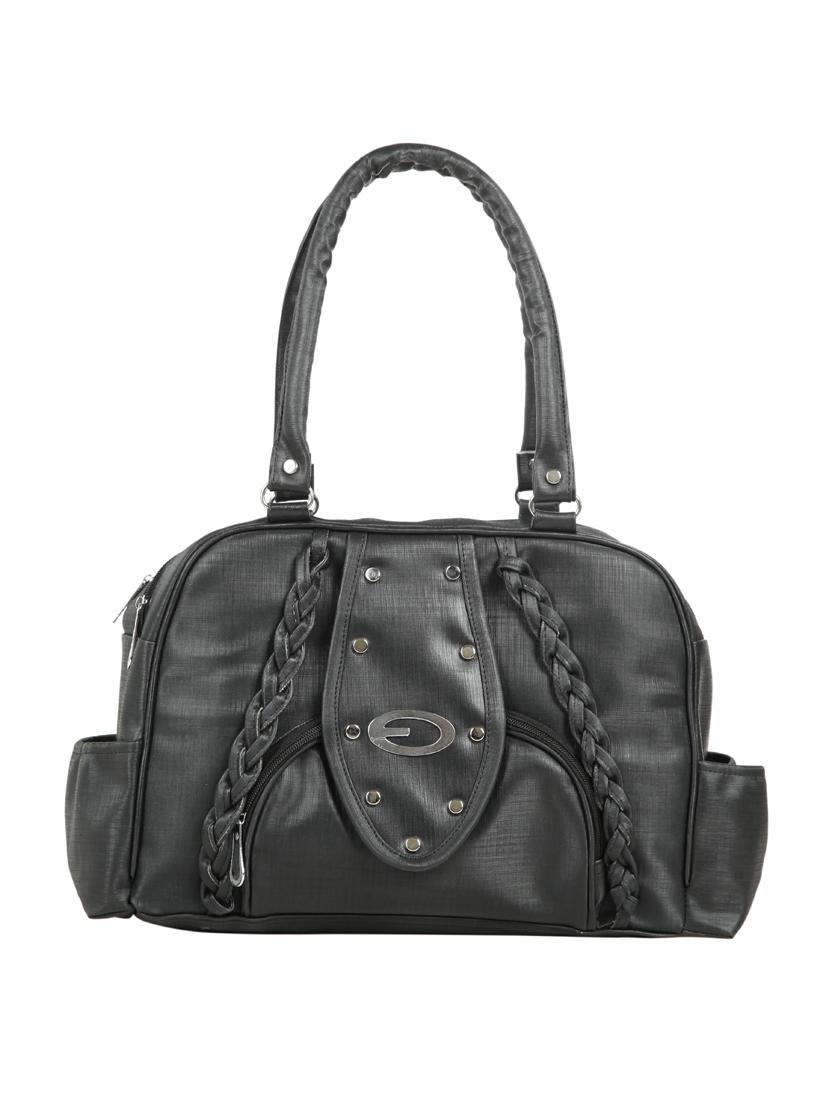 black leatherette (pu) regular handbag - 15737112 - Zoom Image - 1