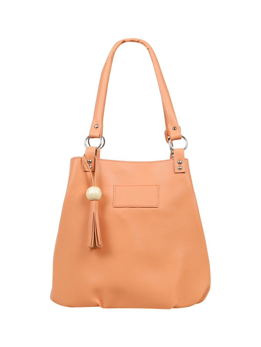 orange leatherette (pu) regular handbag - 15737118 - Zoom Image - 1