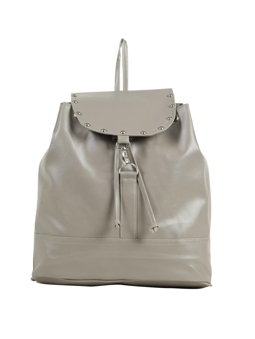 grey leatherette (pu) fashion backpack - 15737518 - Zoom Image - 1