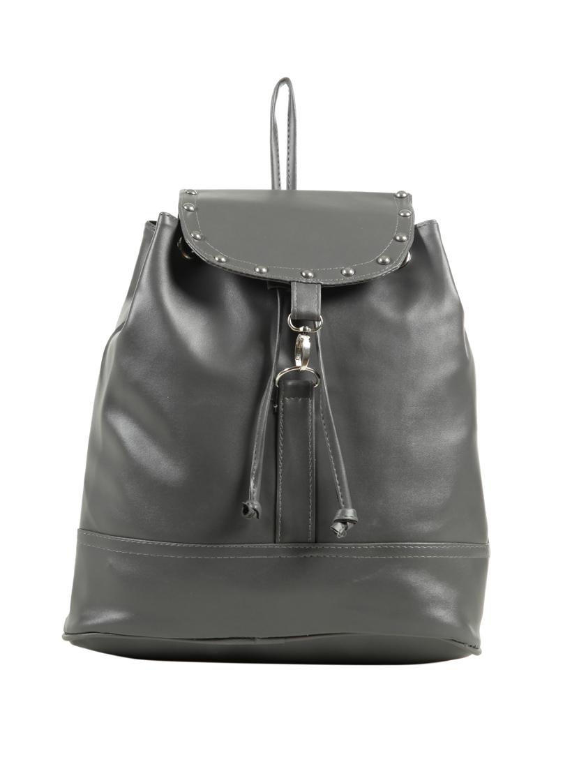 grey leatherette (pu) fashion backpack - 15737521 - Zoom Image - 1