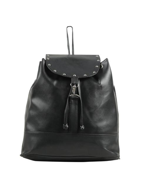 black leatherette (pu) fashion backpack - 15737522 - Standard Image - 1