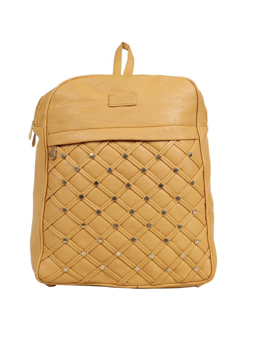 yellow leatherette (pu) fashion backpack - 15737528 - Zoom Image - 1