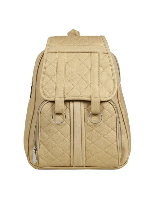 beige leatherette (pu) fashion backpack - 15737541 - Standard Image - 1