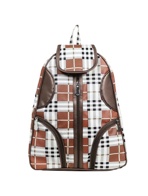 brown leatherette (pu) fashion backpack - 15737547 - Standard Image - 1
