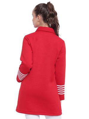 striped sleeved double breasted overcoat - 15737568 - Standard Image - 3
