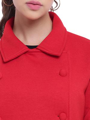 striped sleeved double breasted overcoat - 15737568 - Standard Image - 5