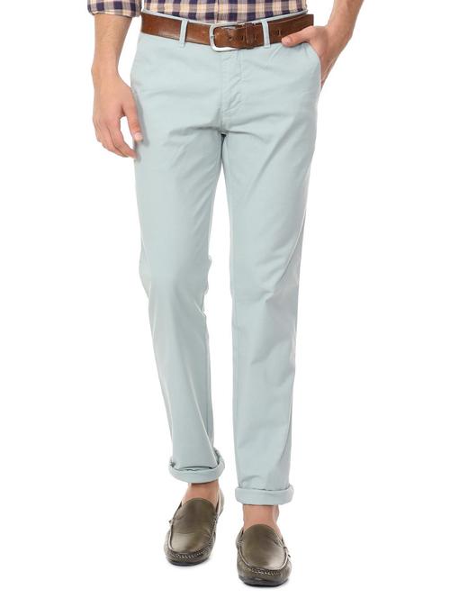 blue cotton chinos - 15737582 - Standard Image - 1