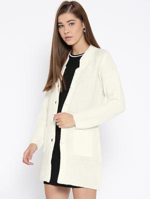 pocket detail woolen cardigan - 15737791 - Standard Image - 2