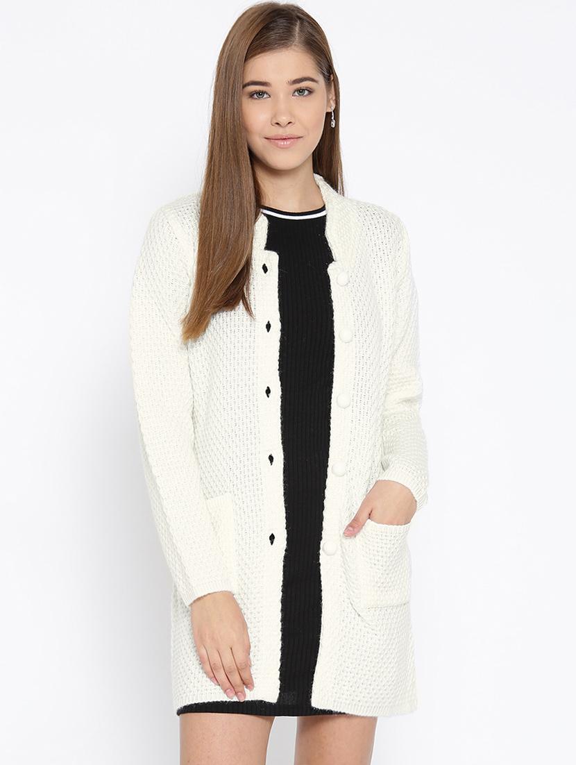 pocket detail woolen cardigan - 15737791 - Zoom Image - 1