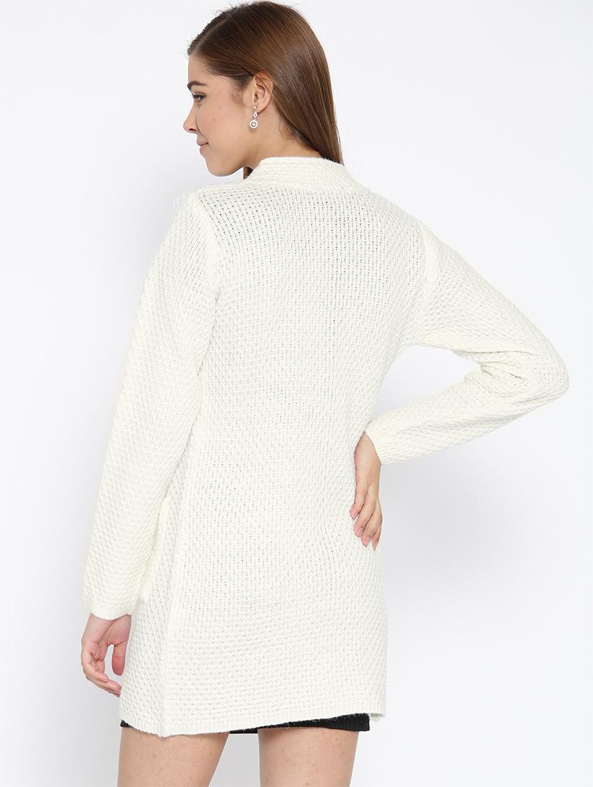 pocket detail woolen cardigan - 15737791 - Zoom Image - 3
