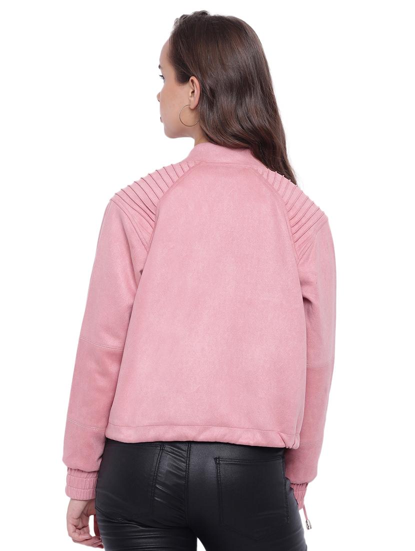drawstring hem varsity jacket - 15737937 - Zoom Image - 3