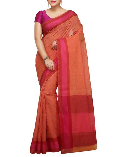 paisley zari motif banarasi saree with blouse - 15737967 - Very Small Image - 1