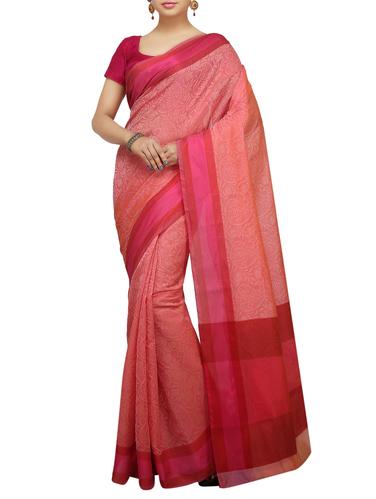 paisley zari motif banarasi saree with blouse - 15737970 - Very Small Image - 1