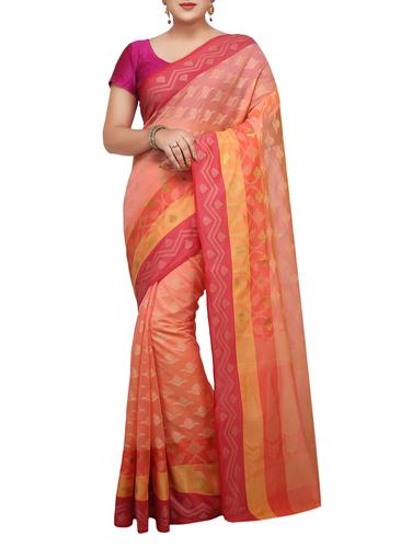 zari motif banarasi saree with blouse - 15737973 - Very Small Image - 1