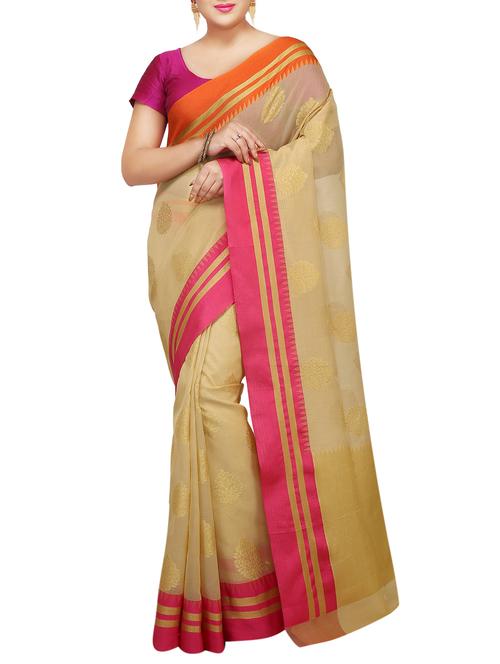 zari motif banarasi saree with blouse - 15738014 - Standard Image - 1