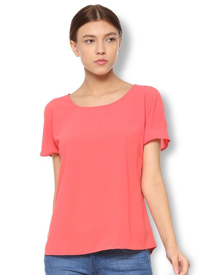 round neck short sleeved top - 15738082 - Zoom Image - 1