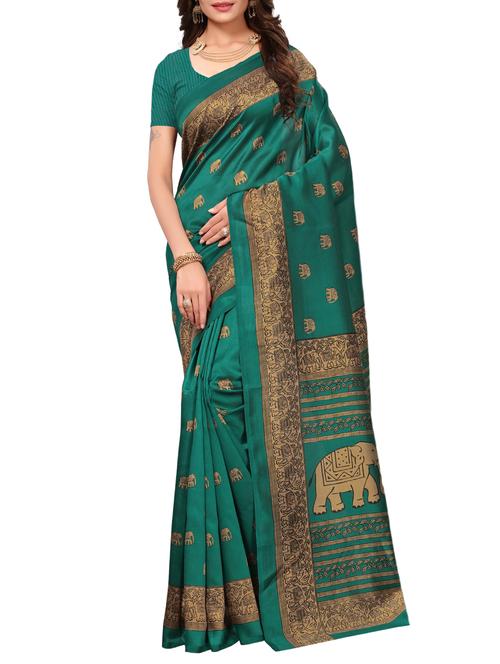 kalamkari mysore silk saree with blouse - 15738100 - Standard Image - 1