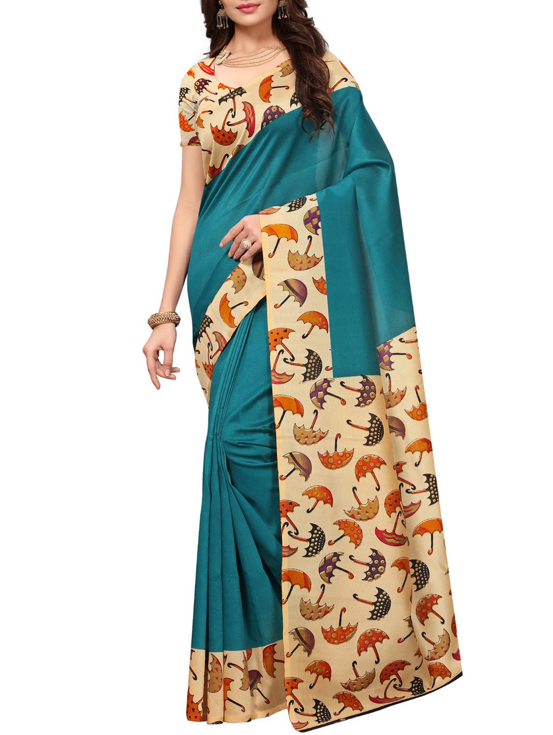 conversational border mysore silk saree with blouse - 15738144 - Zoom Image - 1