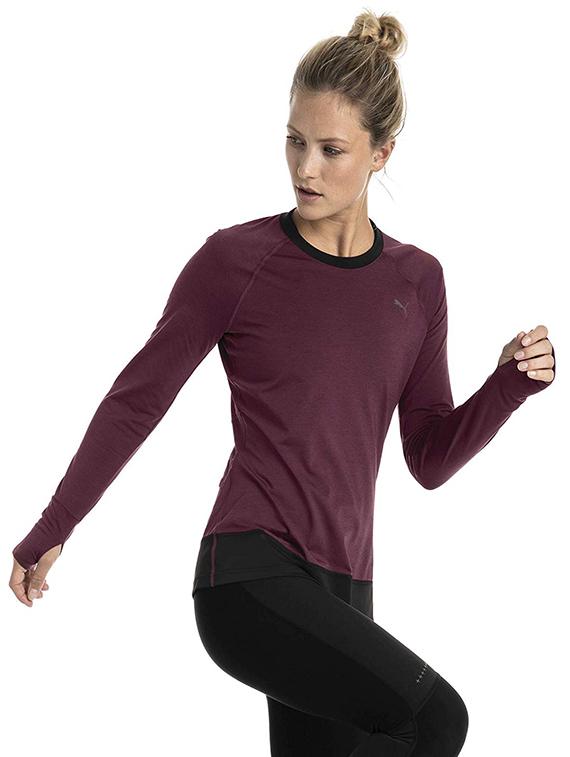 raglan sleeved thumb-hole detail tee - 15738407 - Zoom Image - 1