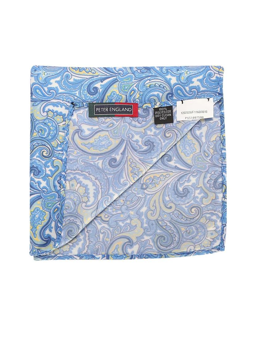 blue polyester pocketsquare - 15738503 - Zoom Image - 1