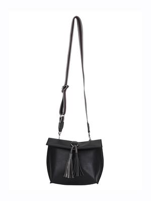 black leatherette (pu) regular sling bag - 15738578 - Standard Image - 5