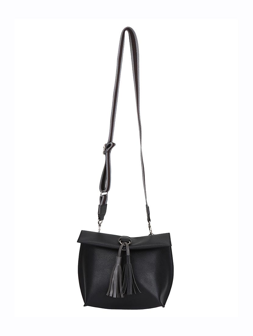 black leatherette (pu) regular sling bag - 15738578 - Zoom Image - 5