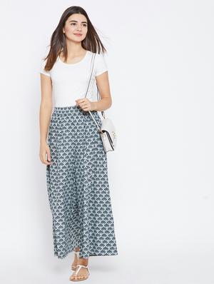 elasticated waist flared palazzo - 15738730 - Standard Image - 5