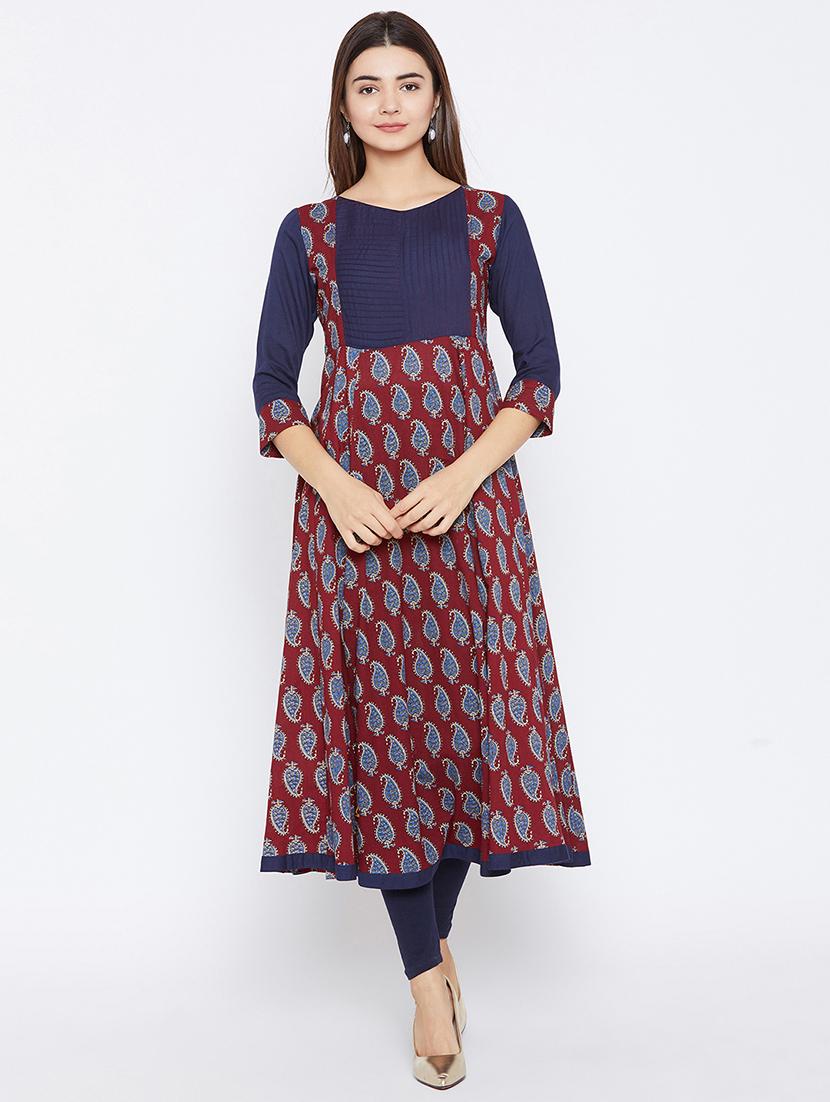 Paisley anarkali kurta - 15738753 - Zoom Image - 1