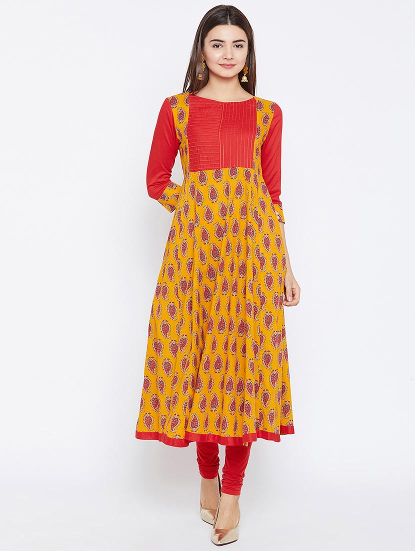 Paisley anarkali kurta - 15738754 - Zoom Image - 1