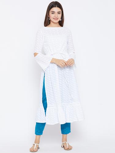 Straight cut sleeves kurta - 15738765 - Very Small Image - 1