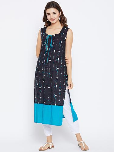 Printed straight kurta - 15738770 - Very Small Image - 1