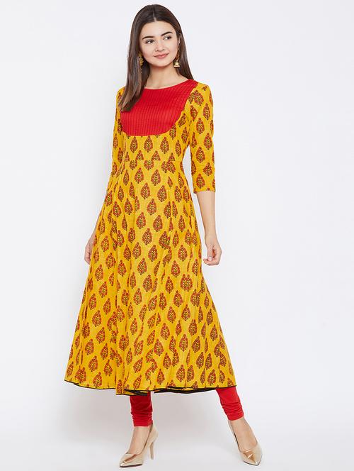 Flared printed kurta - 15738783 - Standard Image - 1
