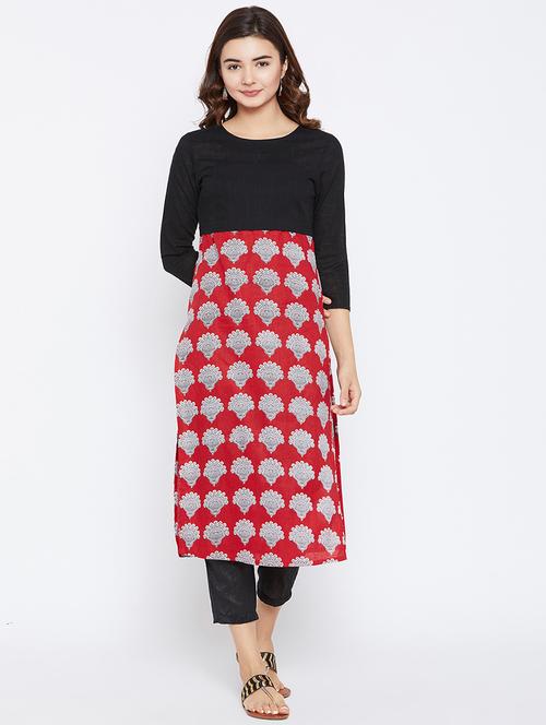 Printed straight kurta - 15738785 - Standard Image - 1
