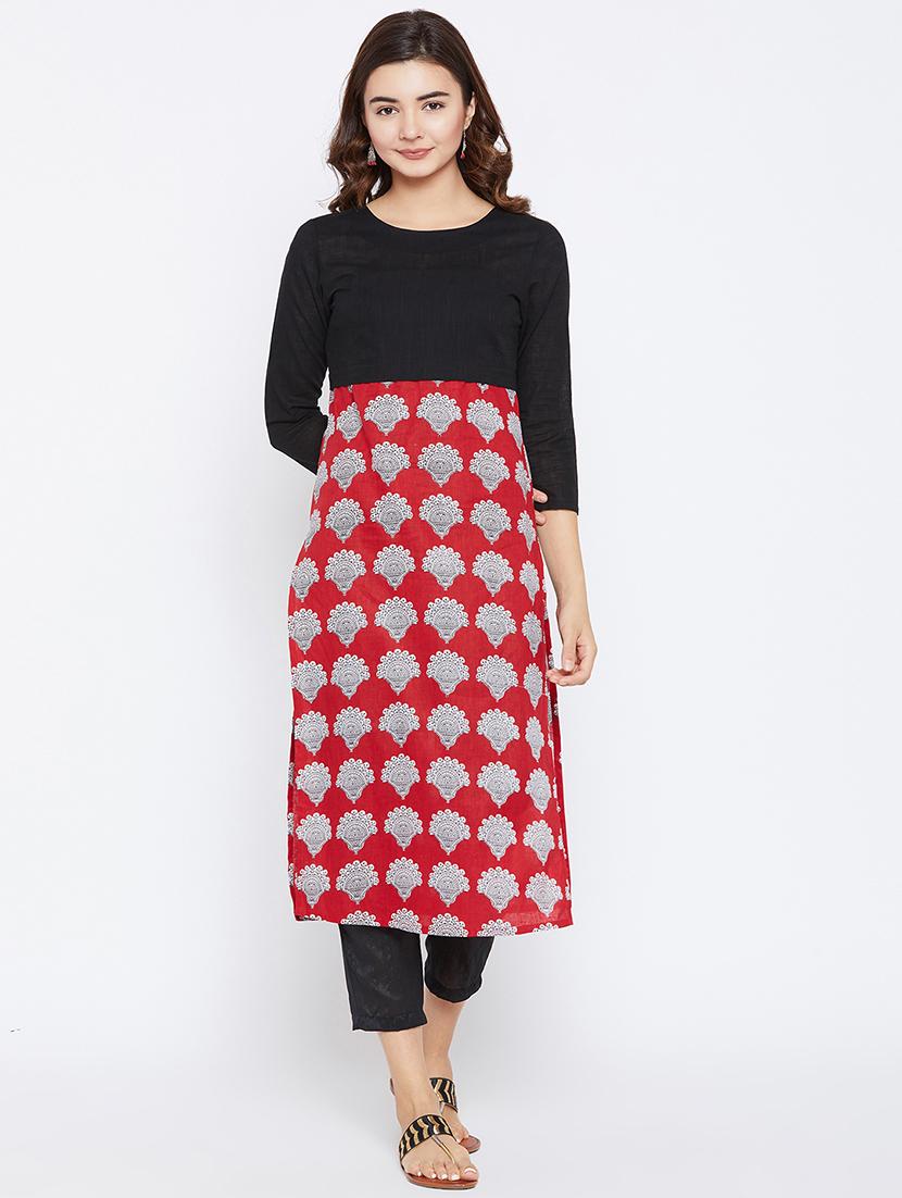 Printed straight kurta - 15738785 - Zoom Image - 1