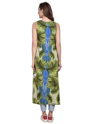 green polyester regular tunic - 15738809 - Standard Image - 3