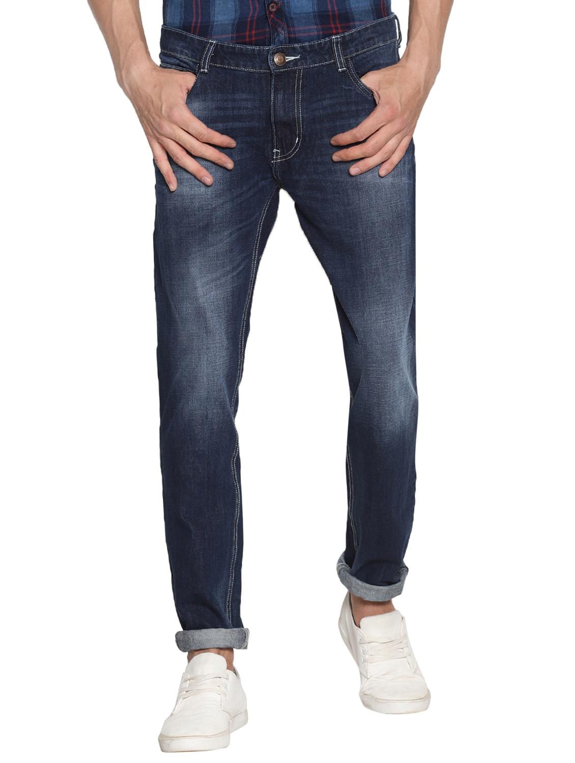 blue cotton washed jeans - 15738818 - Zoom Image - 1
