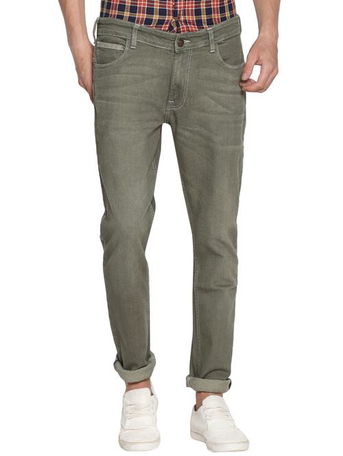 grey cotton washed jeans - 15738819 - Standard Image - 1