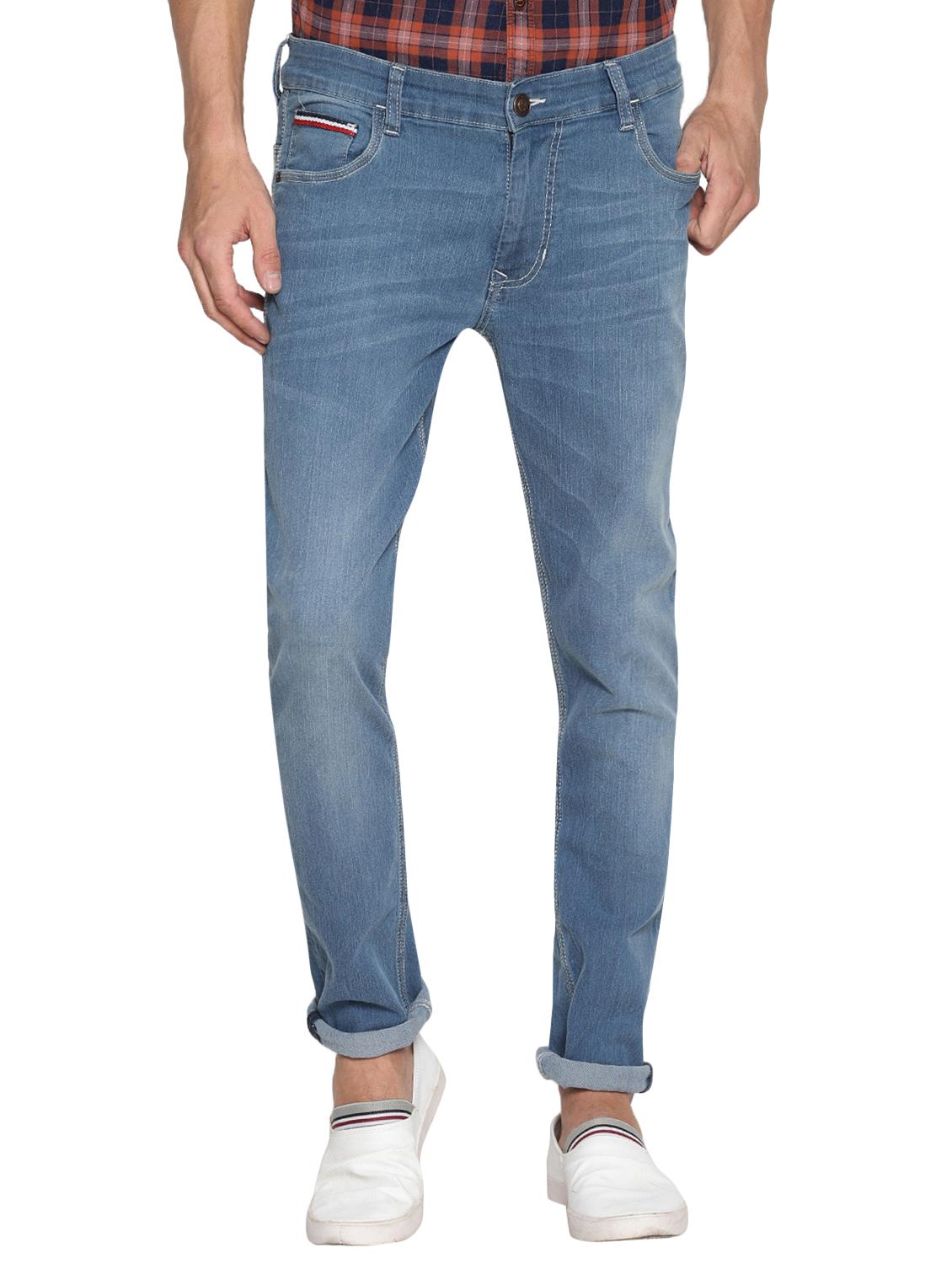 light blue cotton washed jeans - 15738822 - Zoom Image - 1