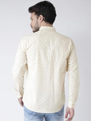 yellow cotton casual shirt - 15738855 - Standard Image - 3