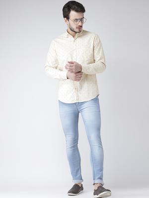 yellow cotton casual shirt - 15738855 - Standard Image - 4