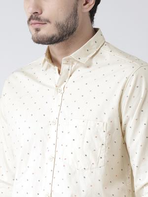 yellow cotton casual shirt - 15738855 - Standard Image - 5