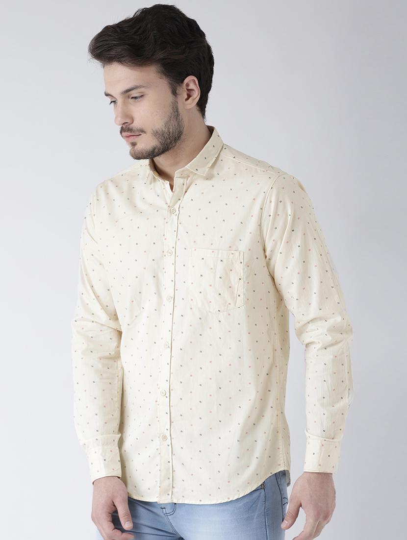 yellow cotton casual shirt - 15738855 - Zoom Image - 2