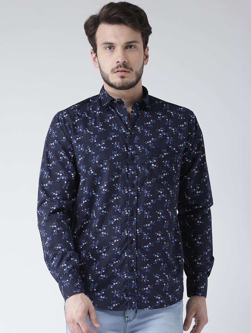 blue cotton casual shirt - 15738861 - Zoom Image - 1