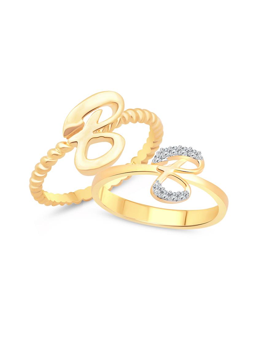 gold metal finger ring - 15738975 - Zoom Image - 1