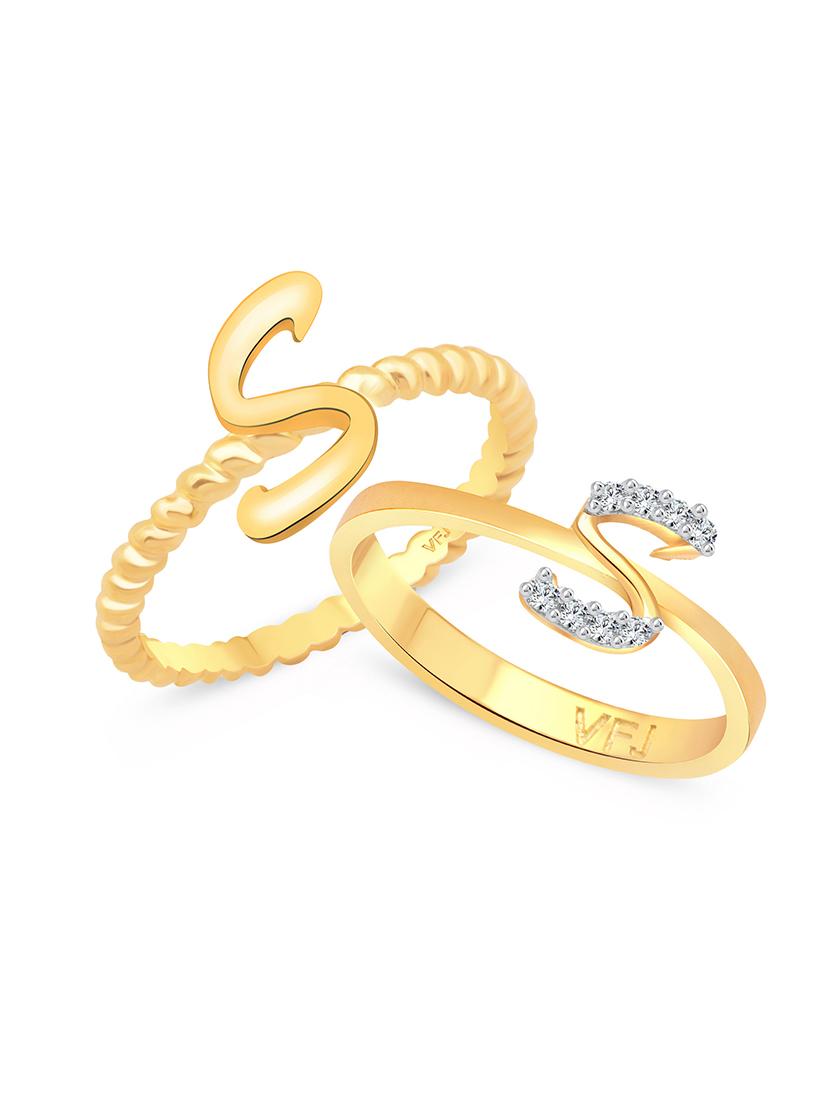 gold metal finger ring - 15738982 - Zoom Image - 1